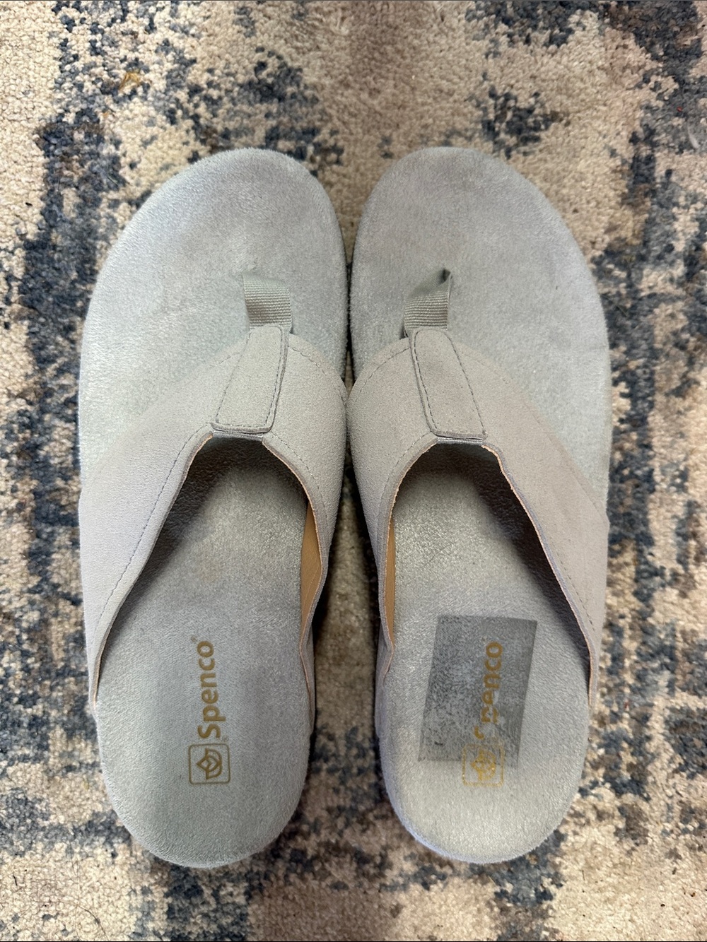 Women's Suede Thong Sandals - Gray
